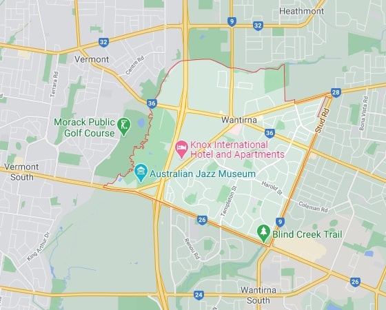 Wantirna Area Map